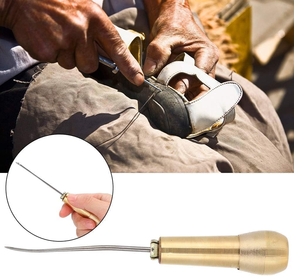 Kupfergriff Schuhreparaturwerkzeuge Schusterwerkzeuge Nähahle Set für Schuhnähte