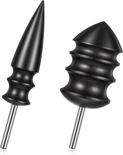 2 Stück Leder-Burnisher Kit DIY Lederhandwerk Schnitzwerkzeug-Set mit Anspitzer, Polierzubehör, Lederpolierer