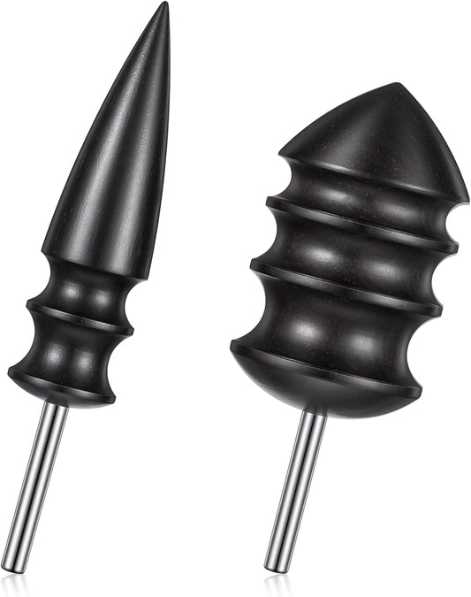2 Stück Leder-Burnisher Kit DIY Lederhandwerk Schnitzwerkzeug-Set mit Anspitzer, Polierzubehör, Lederpolierer