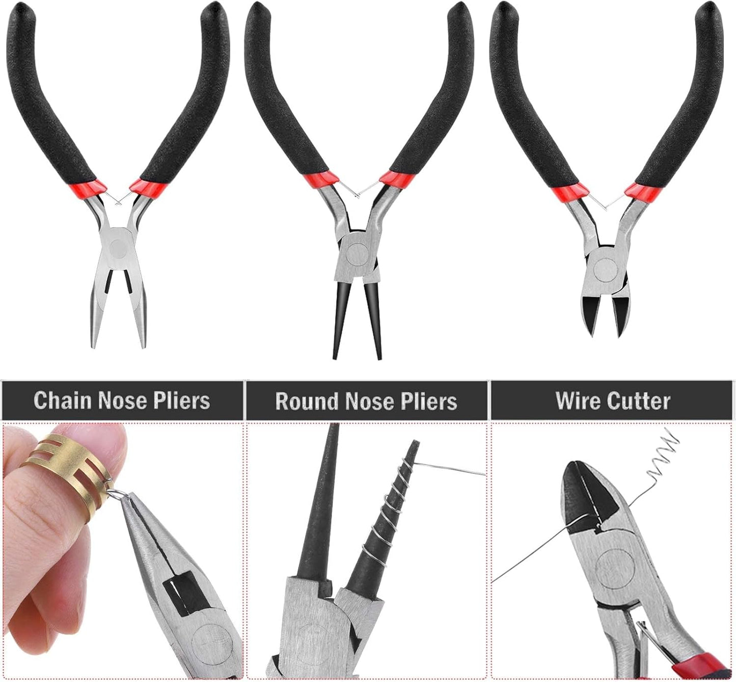 Schmuckzange Schmuckwerkzeuge zum Herstellen von Armbändern Ohrringen für DIY-Schmuckherstellung