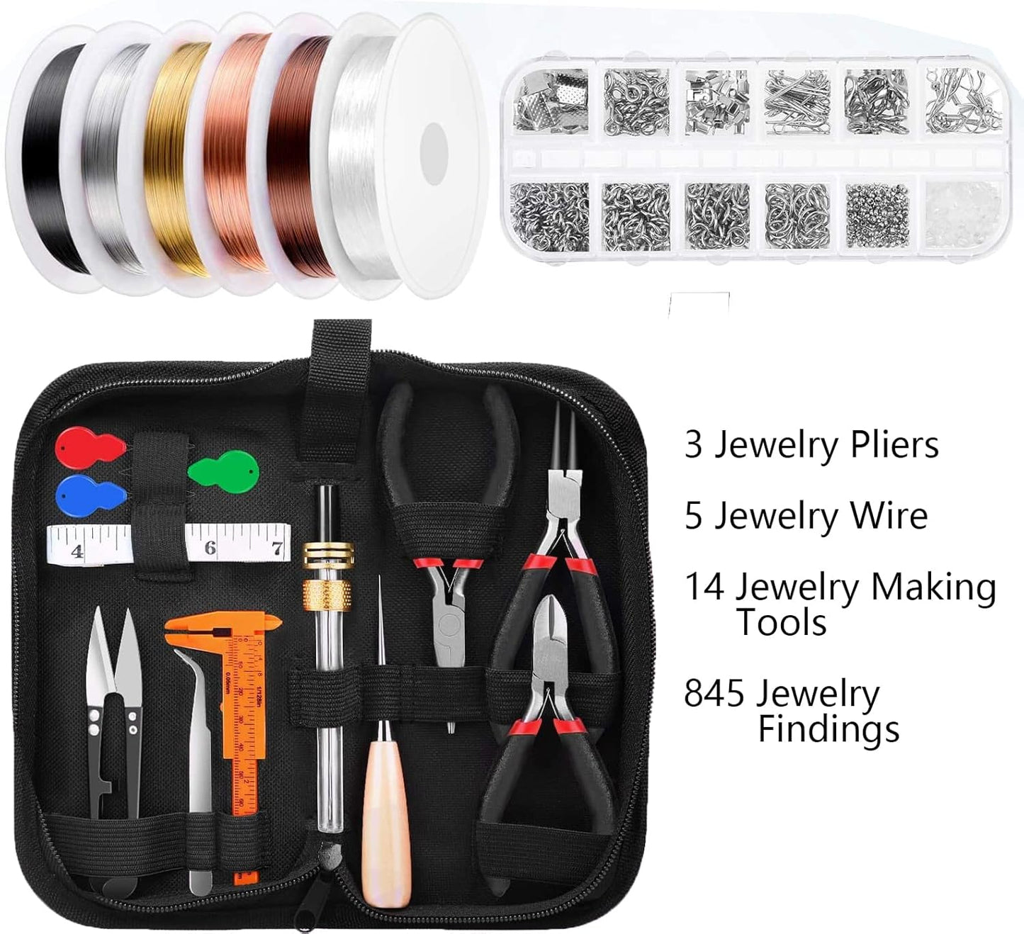 Schmuckzange Schmuckwerkzeuge zum Herstellen von Armbändern Ohrringen für DIY-Schmuckherstellung