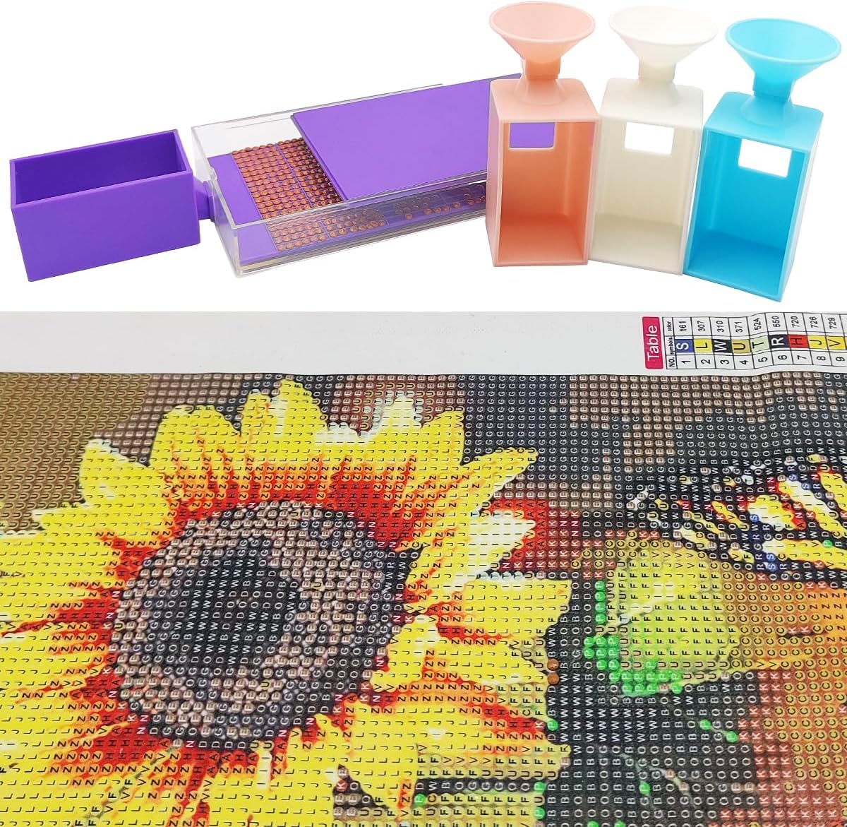 8 Diamond Painting Tabletts, Zubehör, Diamond Painting Aufbewahrung, Diamond Painting Werkzeugsets für Erwachsene