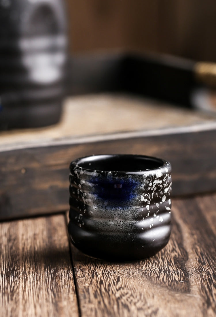 Retro Sake Set Keramik Weinflasche